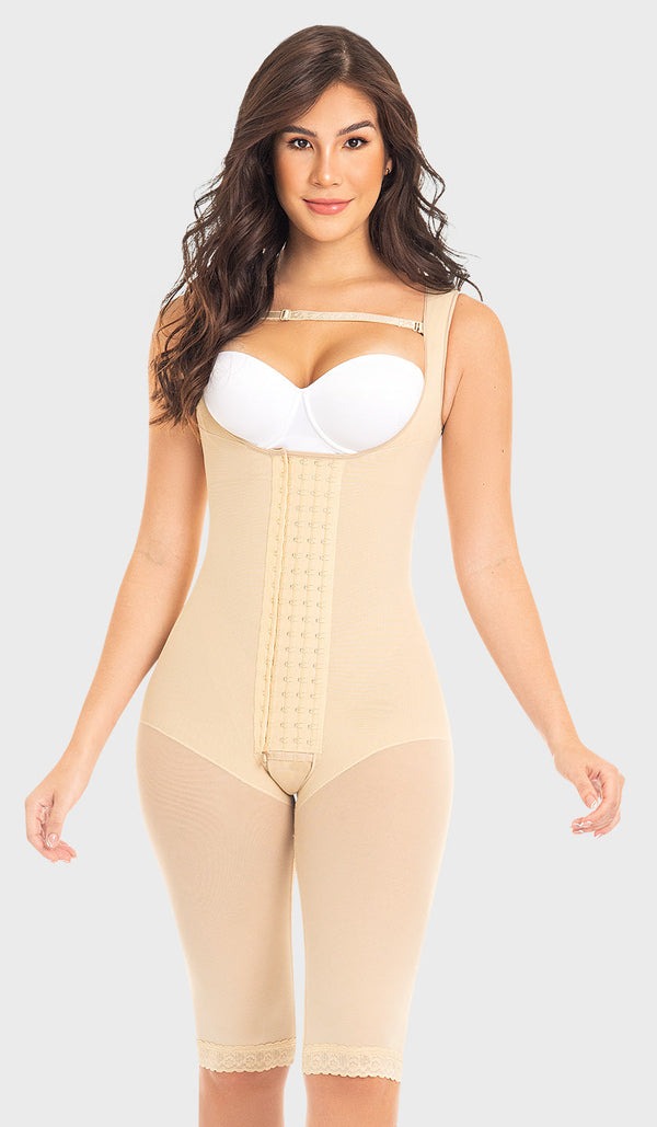 F0085 Faja larga colombiana con hombro ajustable