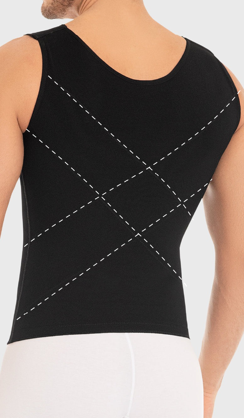 CH0760 Faja Colombiana chaleco masculino con cierre
