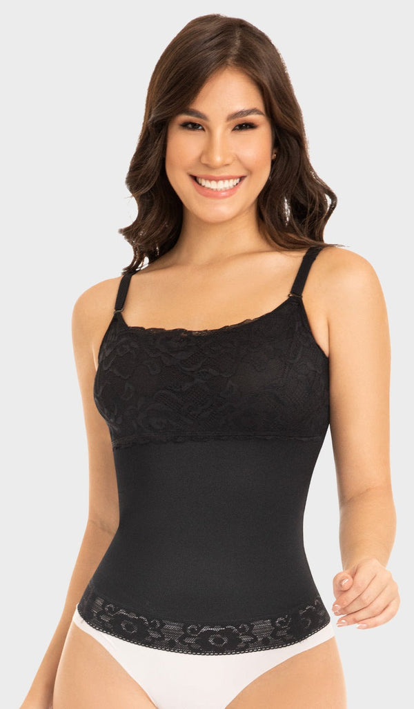 BL0238 Blusa básica con espalda cubierta y tiras ajustables