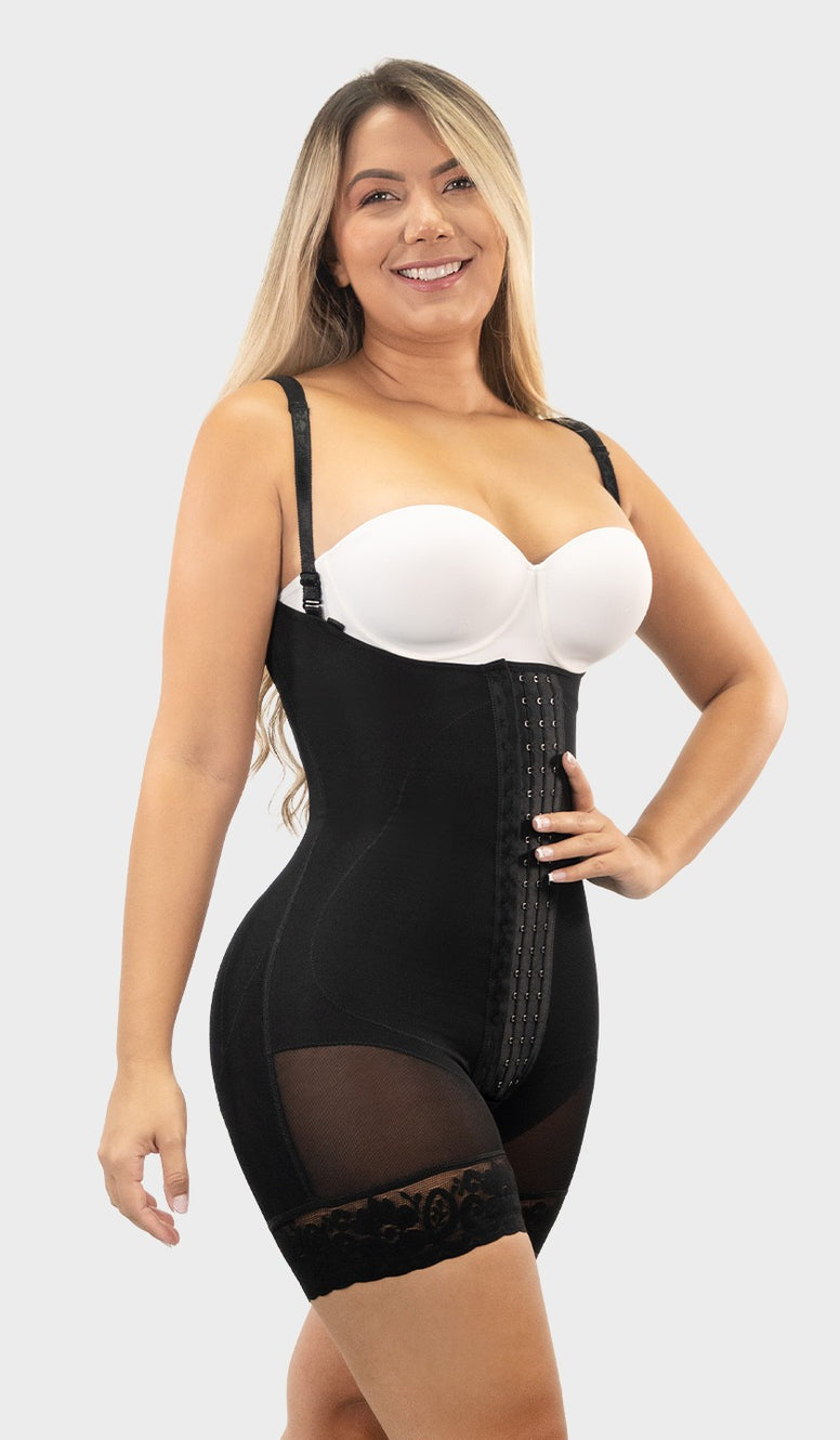 F00463 Faja corta con refuerzo abdominal