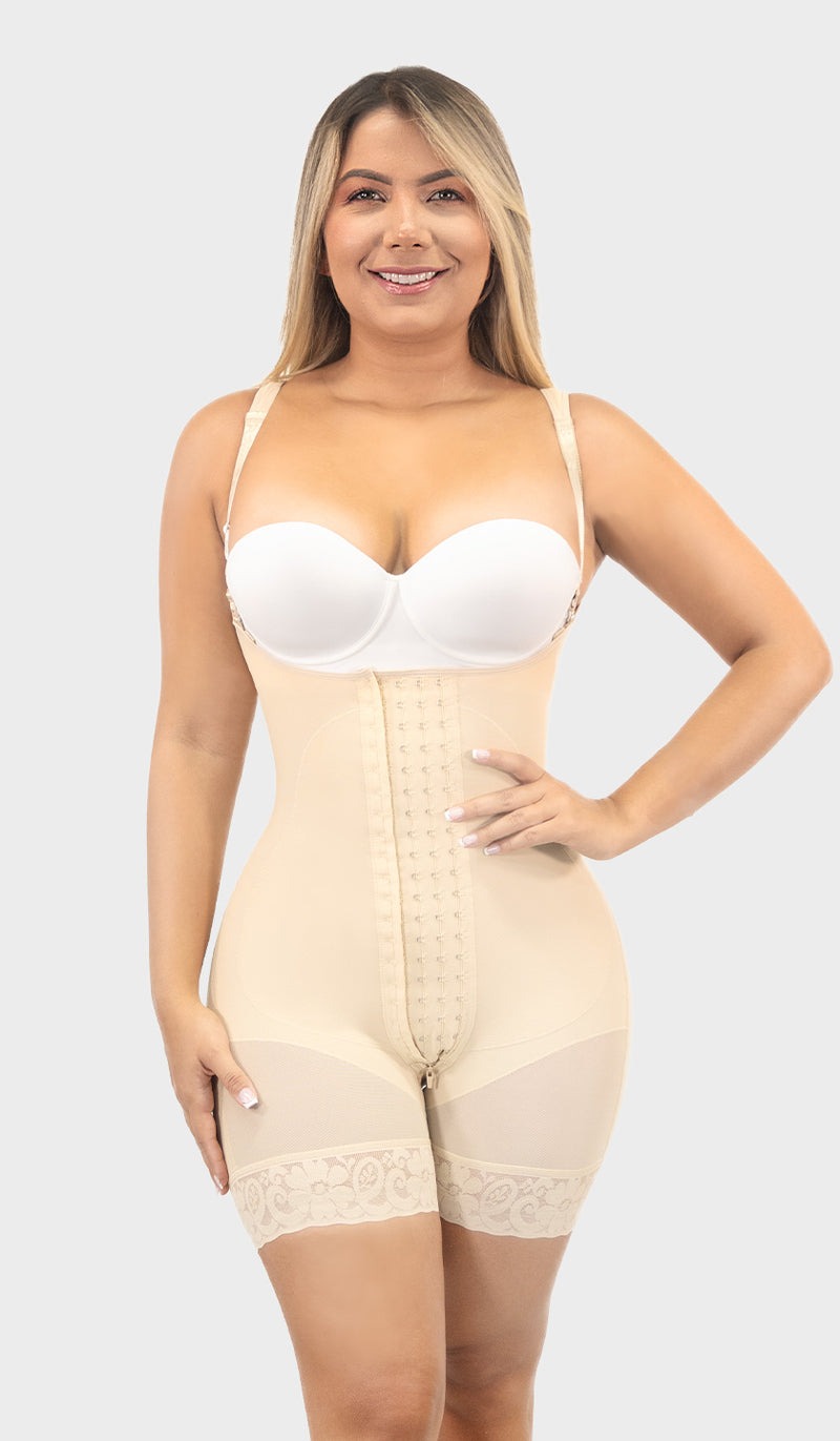 F00463 Faja corta con refuerzo abdominal