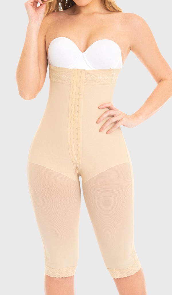 F0076 Faja larga colombiana con strapless siliconado