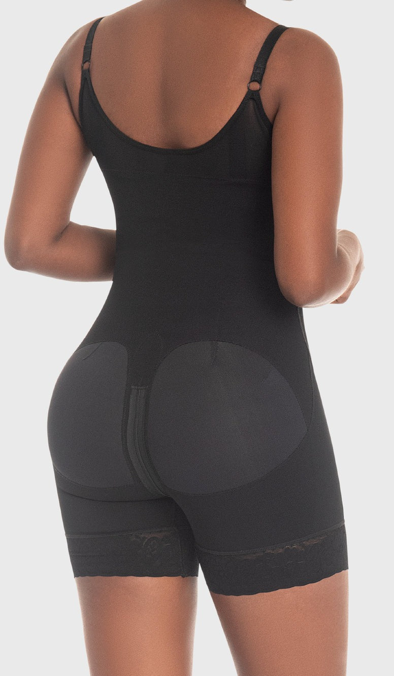 F0768 Faja Colombiana corta con cierre