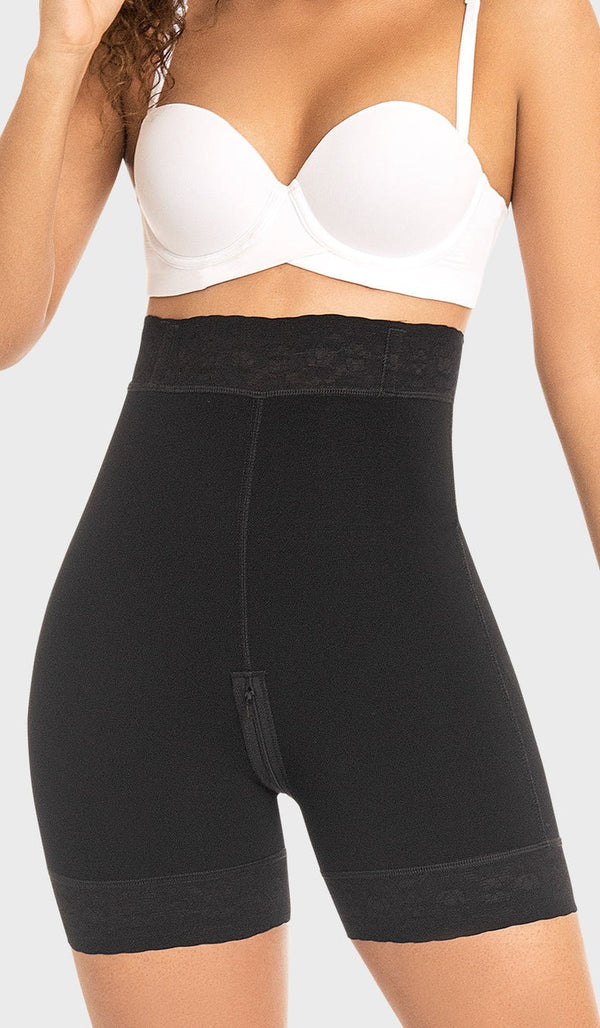 SXA0327 Short corto con talle extra alto